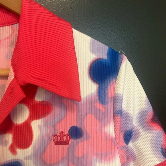 Juicy Couture NWOT cute dress size M floral, almost 70’s feel! Larger fun collar - Picture 5 of 9